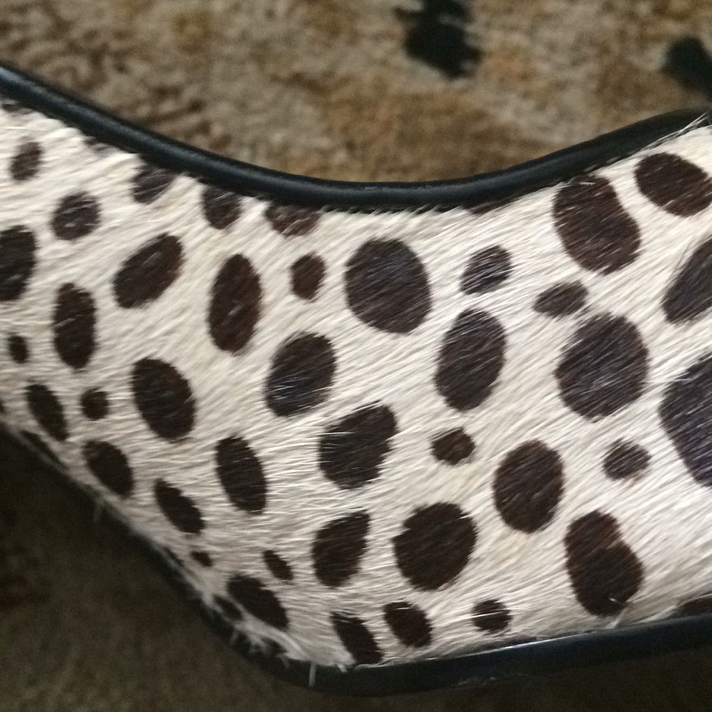 Leather animal print pumps - Picture 3 of 3